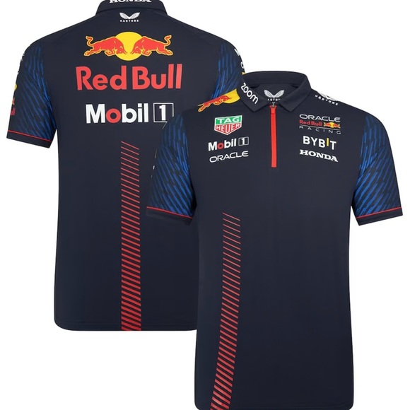 Oracle Red Bull Racing 2023 Team Polo Men’s Medium New with Tags - Picture 1 of 4